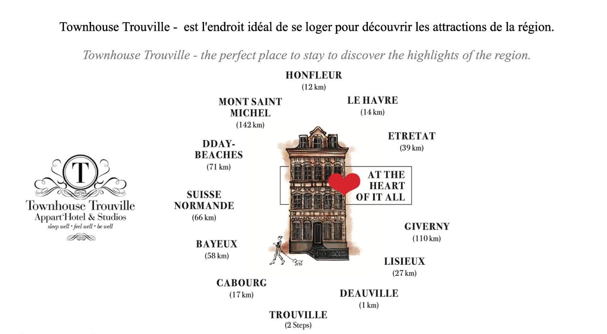 Townhouse Trouville - Appart'Hotel & Studios Экстерьер фото